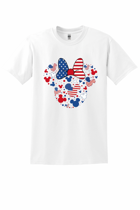 Patriotic Bow Mouse Graphic Tee