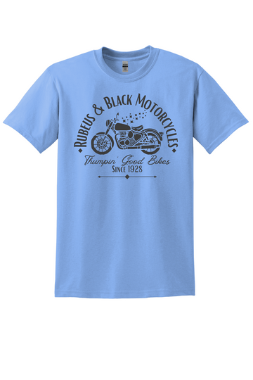 Rubeus & Black Motorcycles Vintage Graphic T-Shirt | Motorcycle Rider Tee | Biker Shirt