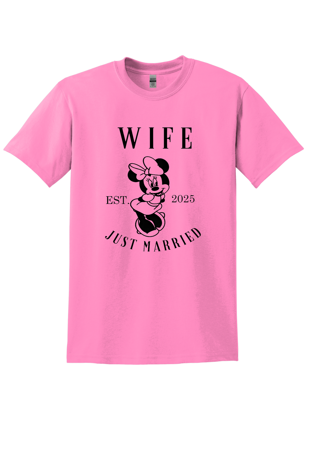 Customizable- Wife Est. Just Married Tee | Theme Park Inspired Honeymoon Shirt