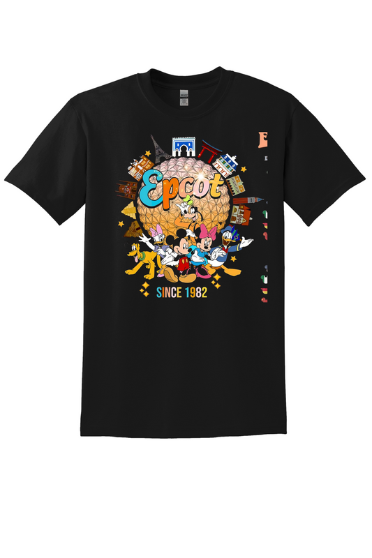 Epcot Since 1982 Inspired Retro Character Tee
